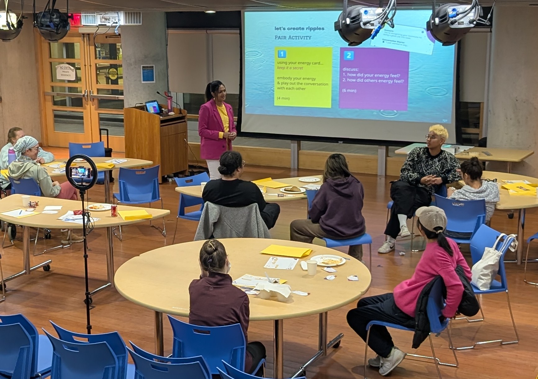Reena Narayan facilitating a HOT Leadership workshop with a corporate team